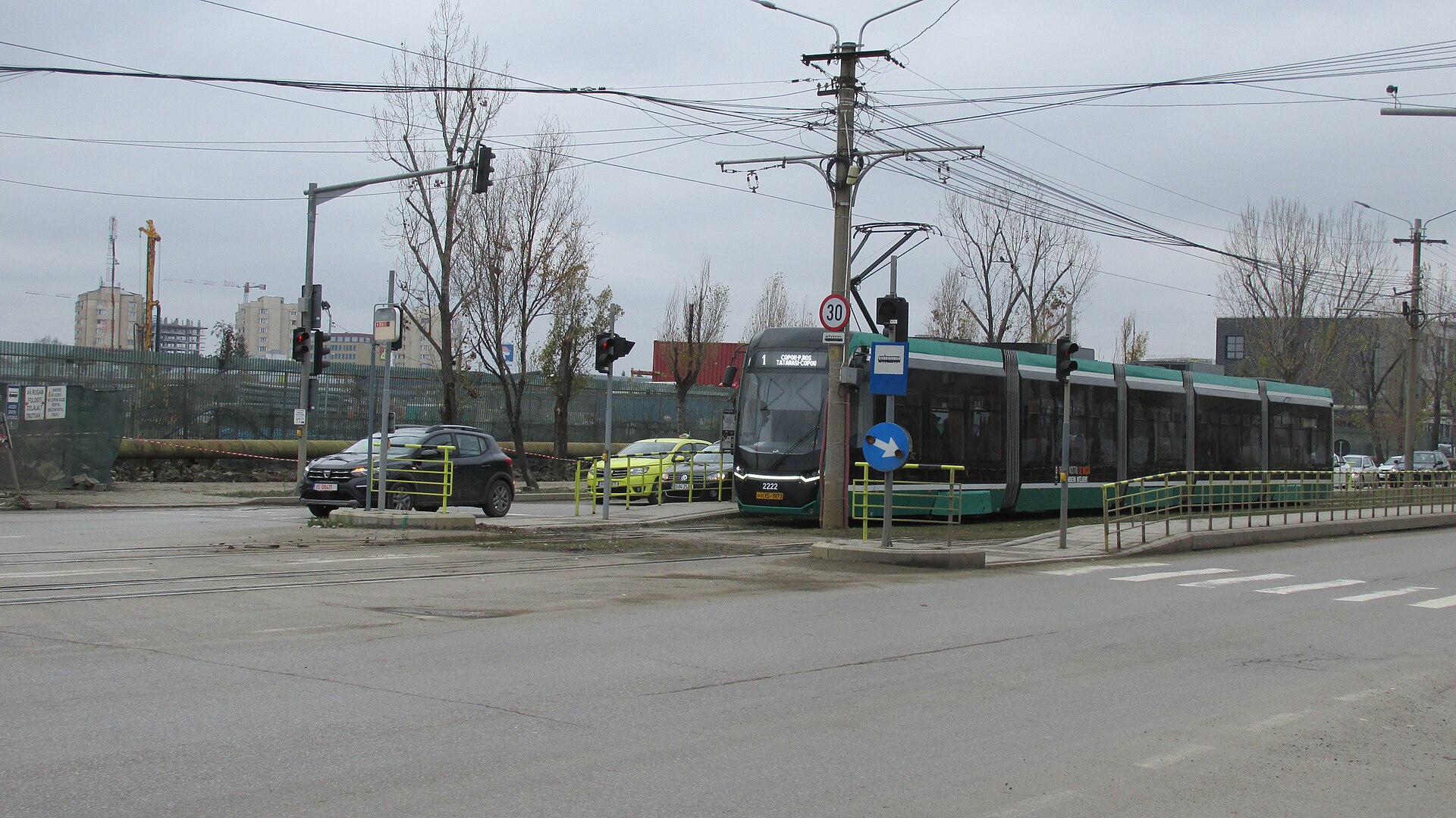 Tramvai modern al CTP Iași - detaliu material rulant