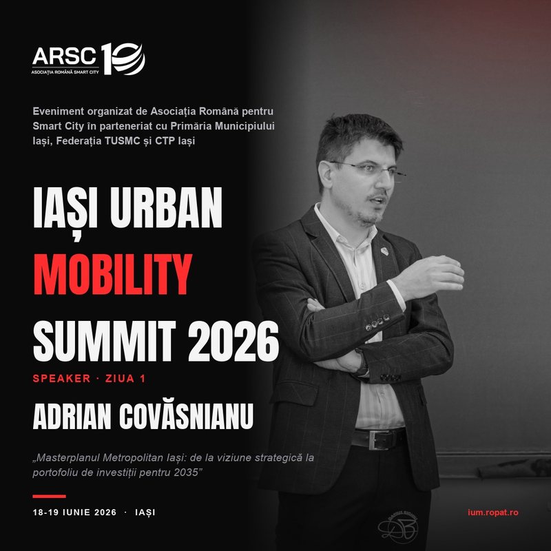 Adrian Covăsnianu - speaker Iași Urban Mobility Summit 2026